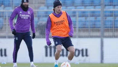 لوكا مودريتش - كريم بنزيمة - تدريبات ريال مدريد استعدادًا لمواجهة برشلونة
