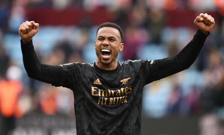 جابرييل ماجاليس - مباراة أرسنال وأستون فيلا