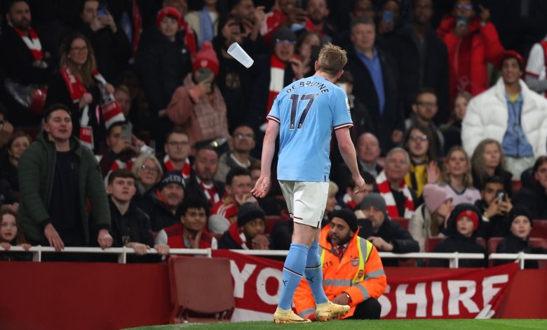 كيفين دي بروين - مباراة مانشستر سيتي وأرسنال