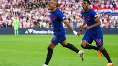 دونيل مالين بعد تسجيل هدف منتخب هولندا أمام كرواتيا - دوري الأمم الأوروبية