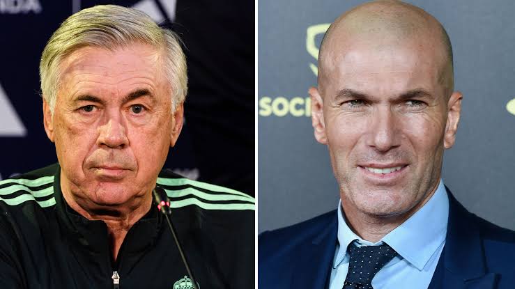 زين الدين زيدان - كارلو أنشيلوتي - ريال مدريد